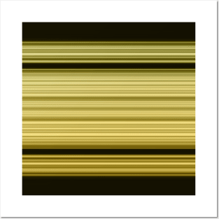 Abstract gold stripes on black Posters and Art